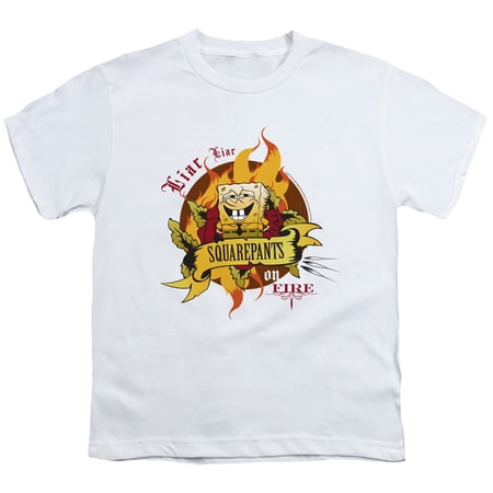 Spongebob Liar Liar Pants On Fire Unisex Youth T Shirt