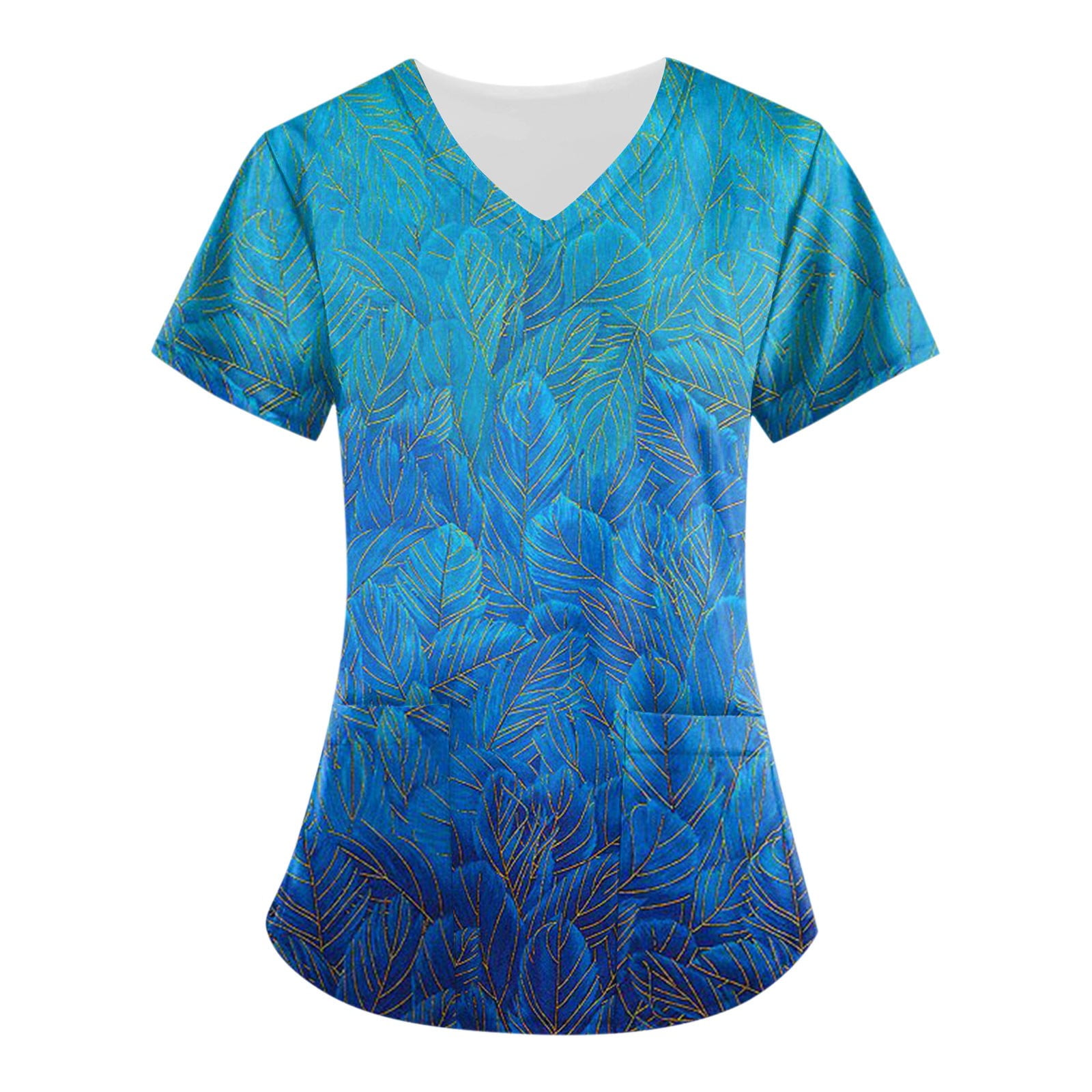 EKOUSN Women's Scrub Tops Nursing Scrubs