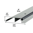thumbnail image 3 of M-D Building Products 08599 3-1/2 in. x 3/4 in. x 36 in. Silver Aluminum and Vinyl Low-Profile Outswing Door Threshold, 3 of 5