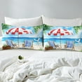 thumbnail image 4 of Erosebridal Ocean Beach Sheet Set Twin,Summer Holiday Bedding Sets Twin Size,Marine Decor,Breathable,3pcs, 4 of 7