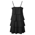 thumbnail image 5 of Hfolob Womens Dress Women's 2024 Summer Dresses Sleeveless Ruffle Tiered Layered Chiffon Pleated A Line Swing Mini Dress For Women, 5 of 8