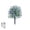 Blue, variant on KOYPTL 24 Inch Spring Artificial Mums with String Lights Topiary Ball Trees Faux Flowers Artificial Faux Bushes Shrubs for Outdoor Planter UV Resistant Fake Greenery for Porch Garden Home Decor