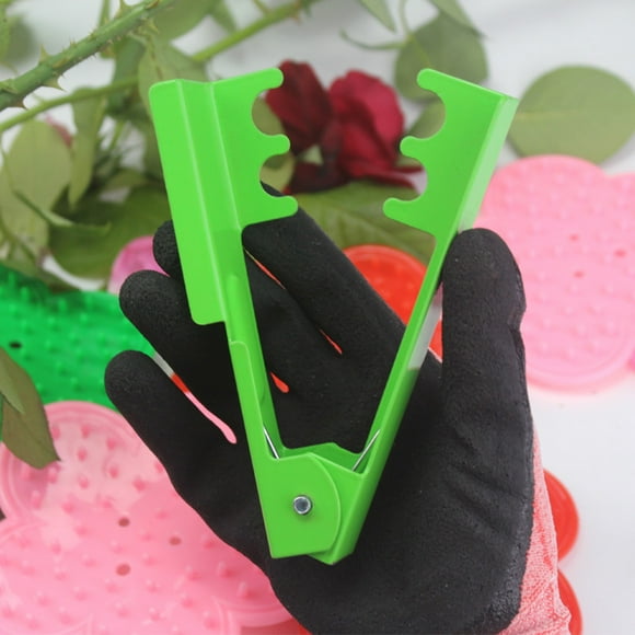 Herramienta portátil para quitar espinas de rosas | Deshojador de flores para floristas y jardineros | Fabricado en ABS y hierro | Protege las manos de las espinas | Diseño fácil de desplegar |
