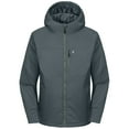 thumbnail image 2 of Little Donkey Andy Men's Puffer Jacket Lightweight Warm Winter Coat Hooded Windproof Insulated Jacket Grey M, 2 of 7
