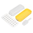 thumbnail image 3 of Bandeja para cubitos de hielo de silicona amarilla de 24 rejillas, apta para el congelador, fácil de desmoldar y apta para uso alimentario, 3 of 8