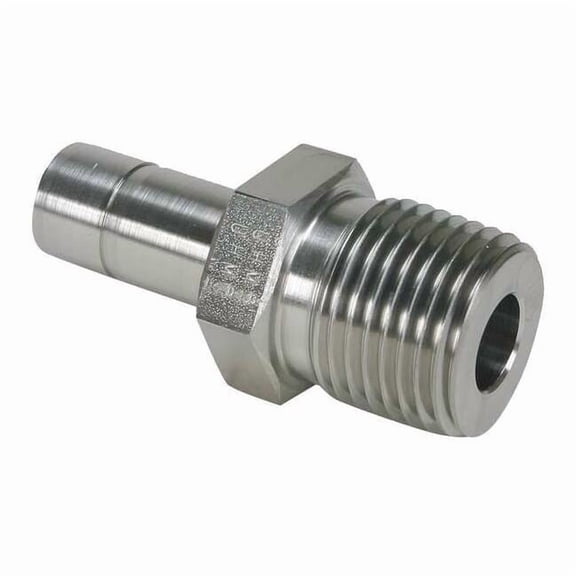 Parker 3/8" A-LOK x MNPT 316 SS Tube End Male Adapter 6MA6N-316