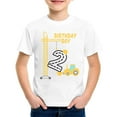 thumbnail image 4 of shoper Car Tees, Boys Shirts Size 8 Vehicle Print Crew Neck Short Sleeve Soft Summer Tops Back to School T-Shirts Toddler To Big Kid White 150, 4 of 5