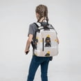 thumbnail image 5 of Naloa Dachshund Sitting in Bathtub Print Lightweight DayBackpack Suitable for school, work, shopping, travel, etc., 5 of 5