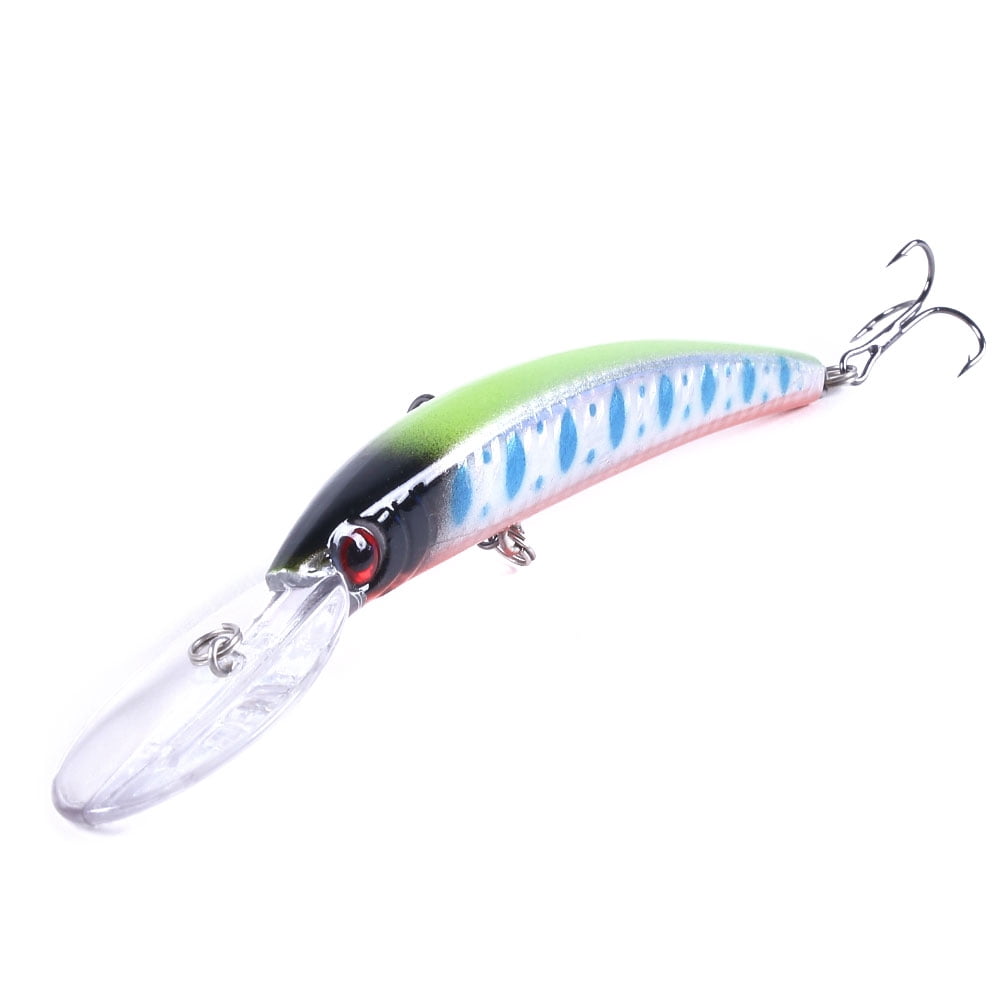 HENGJIA Fishing Lures Large Hard Bait Minnow VIB Lure with Treble Hook Life-Like Swimbait Fishing Bait Popper Crankbait Sinking Lure for Bass Trout Walleye Redfish