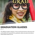 thumbnail image 5 of 12 piezas de gafas de graduación, gafas de clase de graduación, gafas de papel para fiesta, gafas divertidas, gafas para graduación, accesorios para fotos de fiesta de graduación, 5 of 5