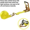 thumbnail image 3 of 4 Pack 2 Inch Ratchet Straps Heavy Duty 20ft Tie Down Straps Ratchet with Double J Hook, 8000 LBS Break Strength, Cargo Ratchet Straps for Moving, Truck, Trailers, Motorcycles, Kayaks, Car Roof, 3 of 14