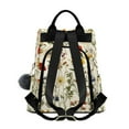 thumbnail image 2 of FORMRS Women's Travel Backpack Purse Anti-Theft Hidden Pockets Casual Shoulder Bag, Beige Floral, 2 of 7