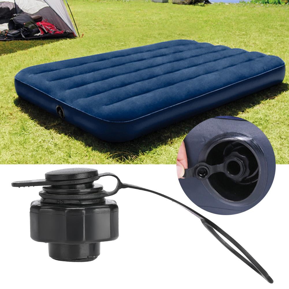 22mm Inflatable Air Valve Anti-leak Valve Bed Mattress Replacement Black Plastic 
