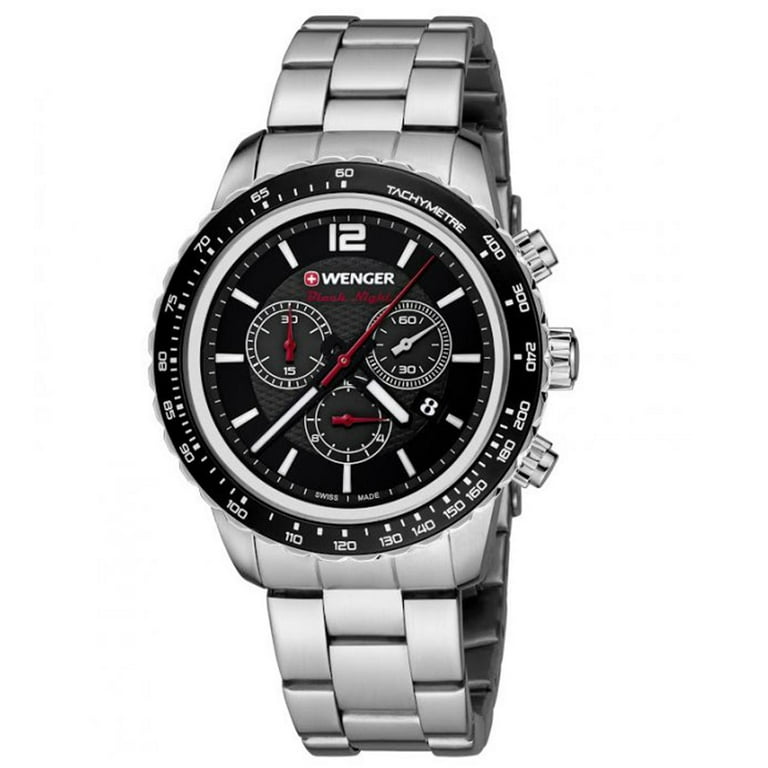 Wenger Men's 01.0853.107 Roadster Black Night Black Dial Steel