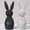 2 PCS, variant on 3D Modern Striped Easter Bunny Decoration Easter Centerpiece Table Decorations Spring Table Centerpieces for Tiered Tray Home Office Party Decor
