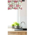 thumbnail image 3 of Ambesonne Spring Valance Pack of 2, Butterflies on Flowers Art, 54"X12", Pastel Pink Multicolor, 3 of 4