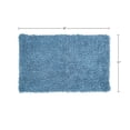 thumbnail image 3 of Home Weavers Collection Bathroom Rug 100% Cotton Tufted Bath Rug, Extra Soft and Absorbent Bath Rugs, Non-Slip Bath Mats, Machine Washable bath rugs for Bathroom, 21"x34" Rectangle, Blue, 3 of 5