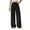 Black, variant on Axiiglly Summer Pants for Women Outdoor Drawstrings Beach Pants Loose Baggy Casual Pants with Pockets Elastic Waist Wide Leg Pants