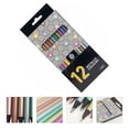 thumbnail image 2 of 1 Set Kid's Metallic Colored Pencil Wooden Drawing Pencil 12 Colors Pencils, 2 of 4