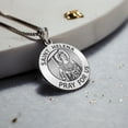 thumbnail image 4 of PicturesOnGold.com Saint Helena Round Religious Medal Necklace Pendants Adult - 1 in Sterling Silver, 4 of 7