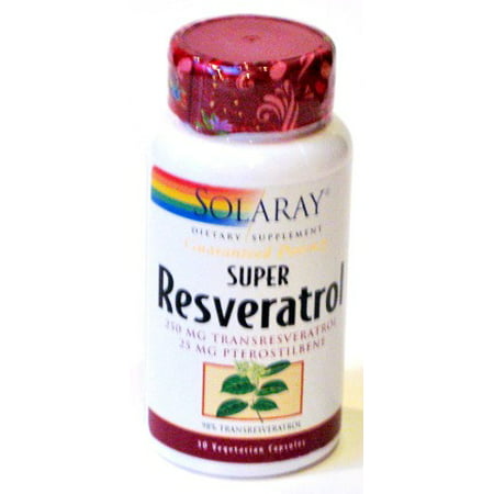 Super Resveratrol w / Pterostilbene Solaray 30 Caps