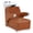 Brown, variant on BarberPub Ceramic Bowl Backwash Shampoo Chair, Adjustable Modern Shampoo Sink Chair, Hair Washing Station for Professional Shampoo Barbershop, Home&Beauty Spa Salon 9102 (Black)