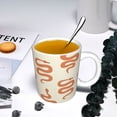 thumbnail image 5 of Disketp Hand Drawn Snake Large Coffee Mug with Handle Tea Cup Novelty Coffee Cup for Men Women Office Work, 5 of 6