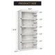 thumbnail image 3 of Blanca estilo rural almacenamiento estantes - floor standing book racks para dormitorio, sala de estar, o oficina, 3 of 7