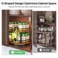 thumbnail image 3 of Organizador Lazy Susan para especias, madera SNTD, 25 cm, negro, 3 of 9