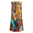 thumbnail image 5 of The Legend of Zelda Sleeveless Dress For Womens Summer Novelty Sundress Soft Casual Knee Length Loose Tank Dress, 5 of 7