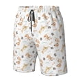 thumbnail image 4 of Balery Dachshund Dog Puppy Traje de Baño Estilo Hawaiano para Hombre, Shorts de Secado Rápido con Bolsillos-Large, 4 of 6