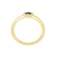 thumbnail image 5 of Black Natural Diamond Accent Star Ring For Women in 14K Yellow Gold Plated 925 Sterling Silver Color Enhanced(0.03 Cttw,I2-I3 Clarity)-7.5, 5 of 7