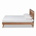 thumbnail image 3 of Baxton Studio Emiko Modern and Contemporary Walnut Brown Finished Wood King Size Platform Bed, 3 of 6