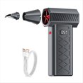 thumbnail image 1 of Plumero Eléctrico de Alta Potencia de 130.000 RPM, Soplador de Polvo Portátil de 6 Velocidades con Luz LED, Martillo de Seguridad, Miniventilador Turbo B, 1 of 5