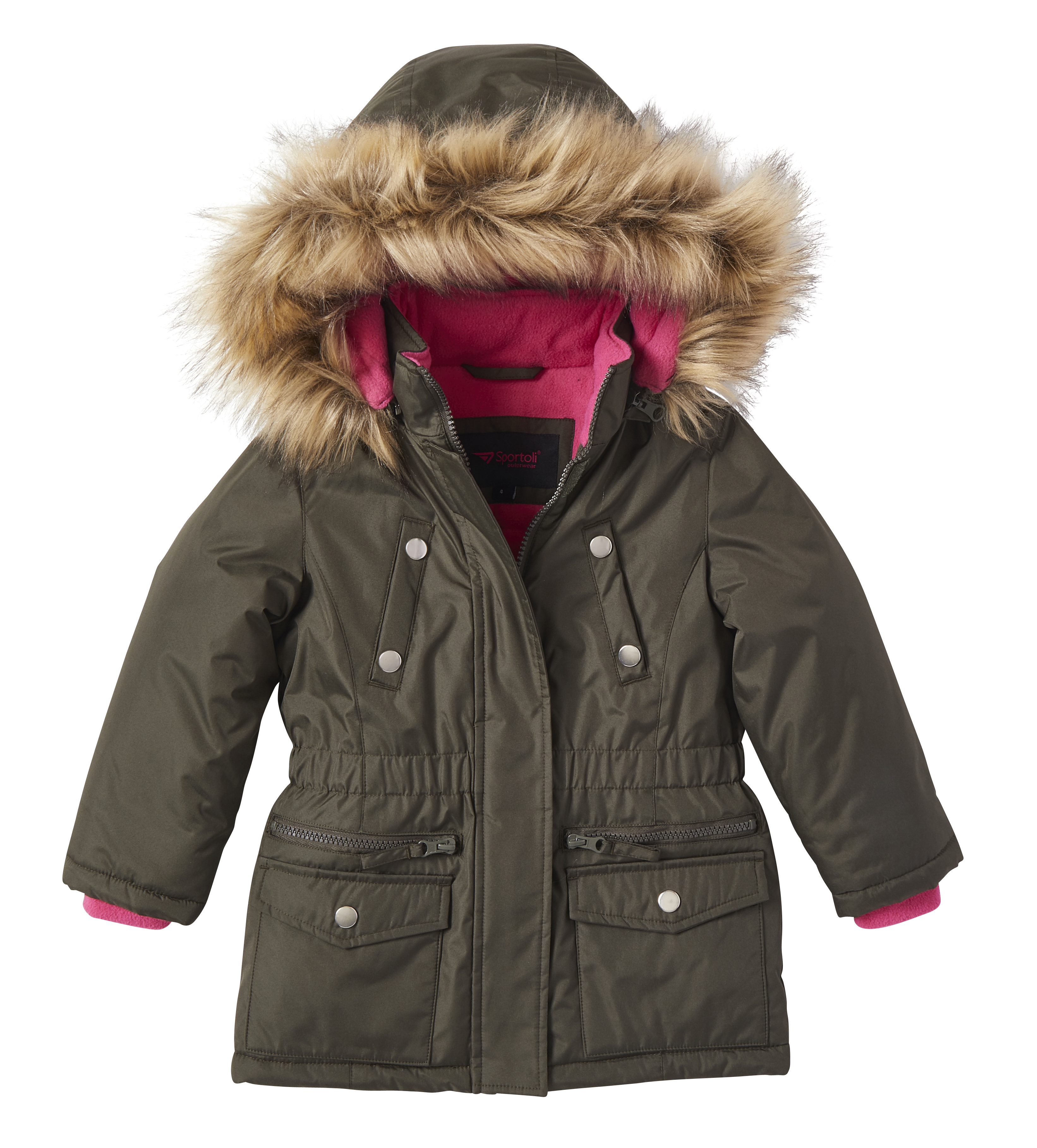 girls fleece lined coat
