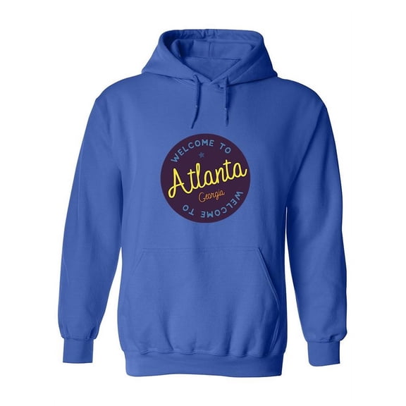 Atlanta Vacation Sticker Hoodie Women -Image by Shutterstock, Female Small