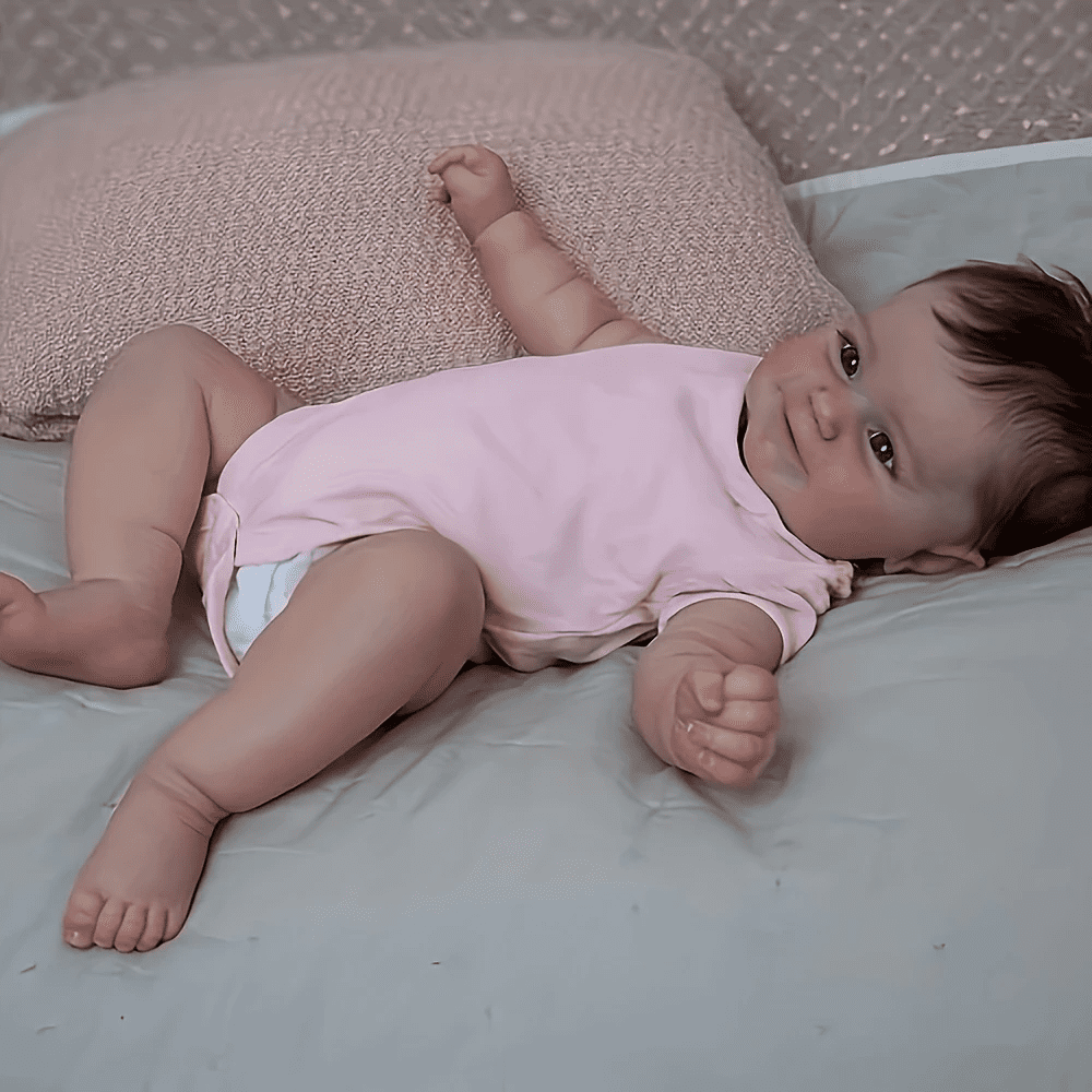 Dayoff Kids Lifelike Reborn Baby Dolls - 18 Inch Realistic Girl Baby Doll With Clothes For Kids Age 4+(No Accessories)
