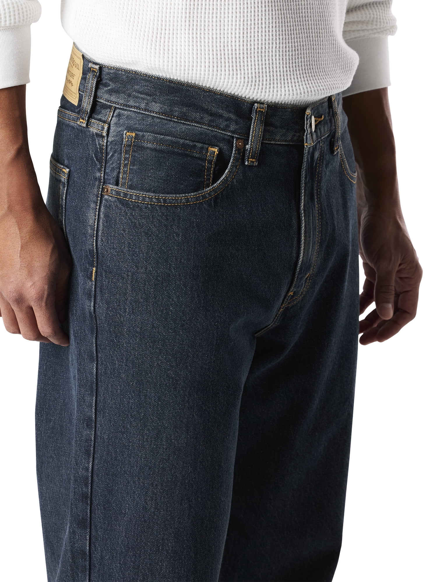Levi Strauss Signature Men's and Big and Tall Loose Straight Jeans