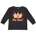 thumbnail image 3 of Inktastic Princess Crown 2nd Birthday I'm Two Girls Long Sleeve Toddler T-Shirt, 3 of 5