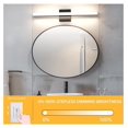 thumbnail image 3 of Drevy Bathroom Vanity Light Dimmable 12W 1020lm IP44 Over LED Mirror Lighting Bar Fixture 16Inch Indoor Wall Sconces Black 2700K/3000K/4000K/5000K/6000K, 3 of 8