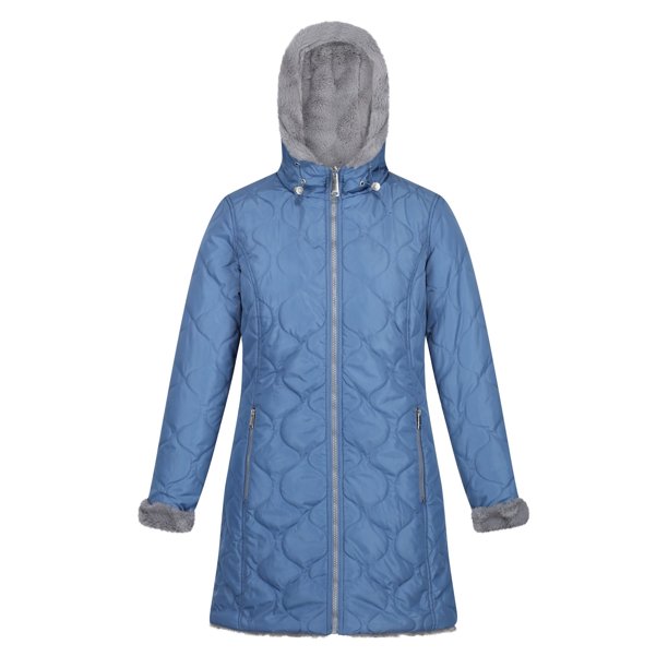 Regatta - Parka Caileigh para Mujer (Azul Pizarra, Gris Tormenta) Regatta UTRG8080_slatebluestormgrey