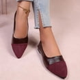 thumbnail image 4 of Ladies 2026 Summer Flat Shoes Solid Color Retro Low Cut Soft Sole Slip On Lightweight Cushioned Orthopedic Arch Support Wide Toe Box Comfort Walking Daily Footwear Red 43, 4 of 9