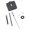Black, variant on ANXPTIME Wall Clock Movement Mechanism DIY Kit Quartz Clock Movement Replacement