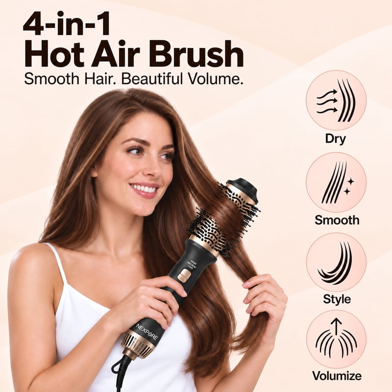 Nexpure 4-in-1 Hot Air Brush, Ionic Ceramic Barrel photo 2