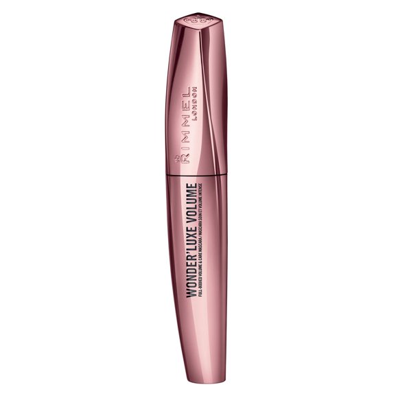 Rimmel Wonder'Luxe Volume Mascara, Defines & Infused with 4 Caring Oils: Argan, Maracuja, Marula & Camellia, Long Lasting, 100% Cruelty-Free, Extreme Black