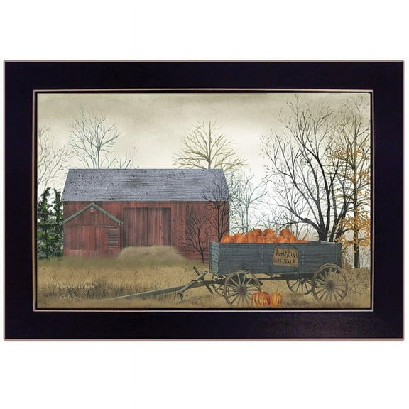 TrendyDecor4U Pumpkin Wagon By Billy Jacobs Framed Print BJ153-712