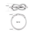 thumbnail image 2 of TimeLe$$ Classics 14K White Gold Diamond Infinity Ring (Ring Size 9), 2 of 6