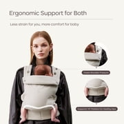 Bc Babycare CocoonGo Breathable Olive Green Baby Carrier for Newborn Toddler (7-44 lbs) - Ergonomic,Hip Support,Compact Foldable