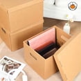 thumbnail image 6 of Archival Storage Boxes (8-pack) - Extra Strong 3-ply Side Walls  Heavy-duty Board Ready-to-assemble With Handles And Lids For Files Photo Legal/letter Size 12x16x10 Inches, 6 of 7
