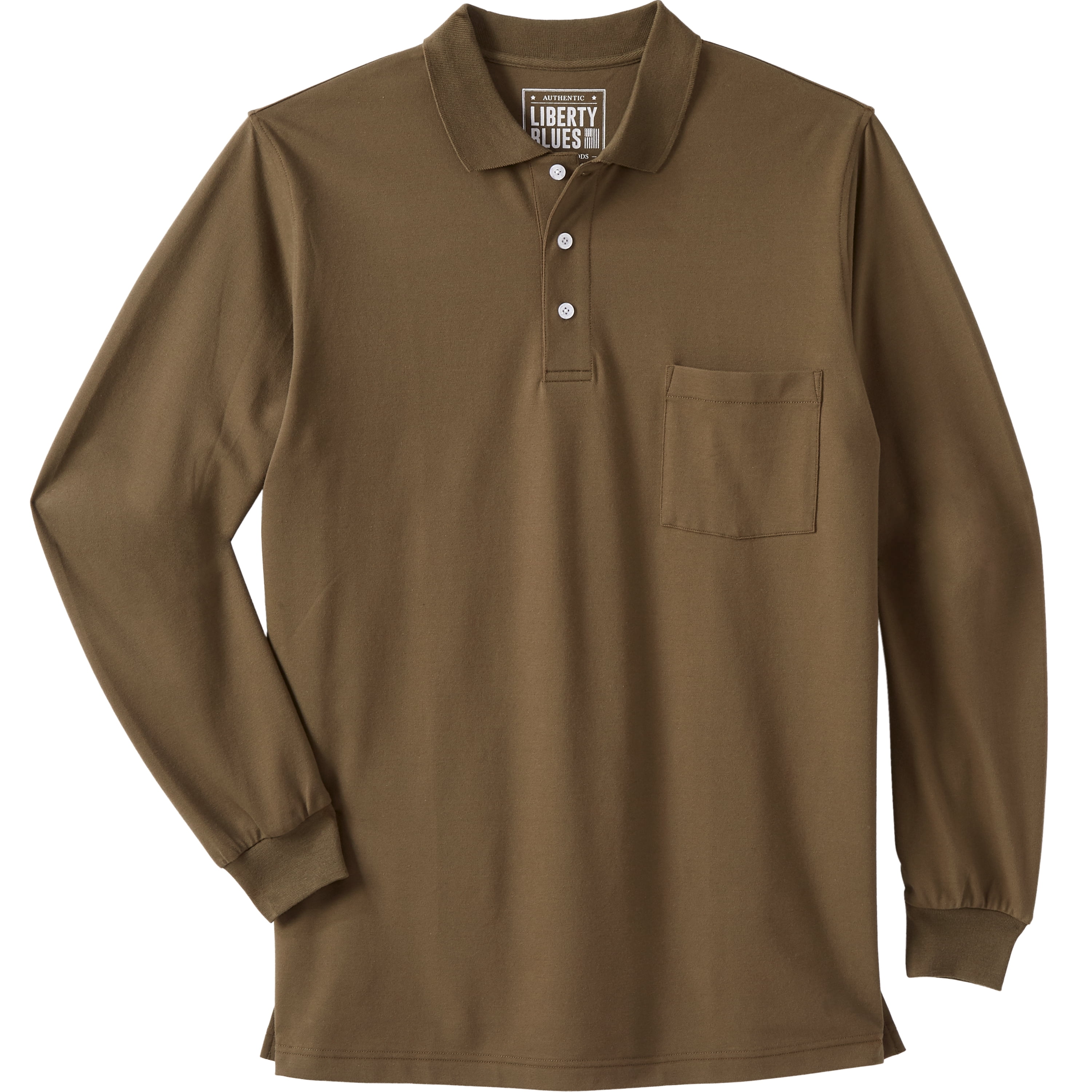 big and tall long sleeve polo shirts